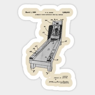 SKEEBALL PATENT Sticker